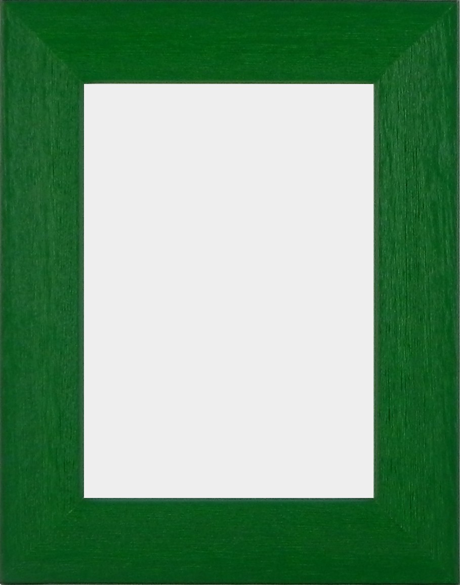 Solid Wood Scratched Grain Picture Frame Green