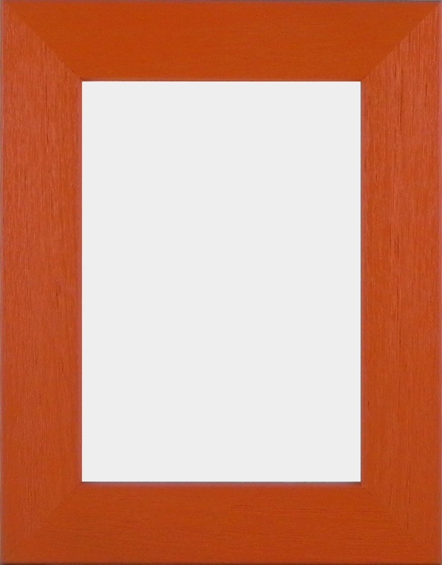 Solid Wood Scratched Grain Picture Frame Orange