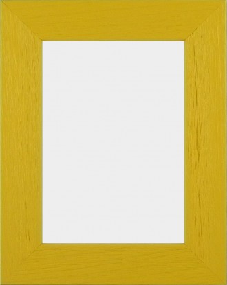 Solid Wood Scratched Grain Picture Frame Yellow