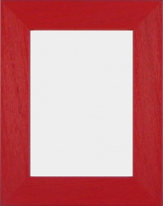 Solid Wood Scratched Grain Picture Frame Red