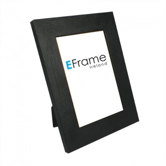 Photo Frame Black Scratched Grain