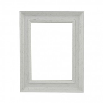 Picture Frame - Scoop Open Grain White Scooped